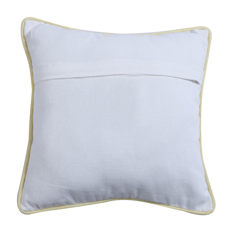 Thread & Daisy Cotton Cushion Cover - White media 5