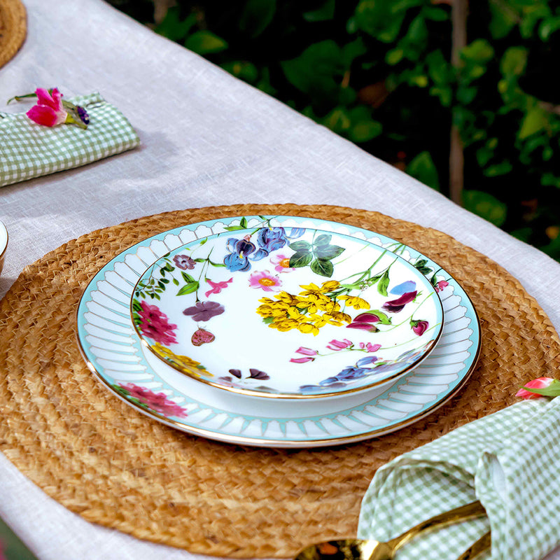 Basant 24k Gold Brushed Porcelain Dinner Set - 21 Piece Set media 16