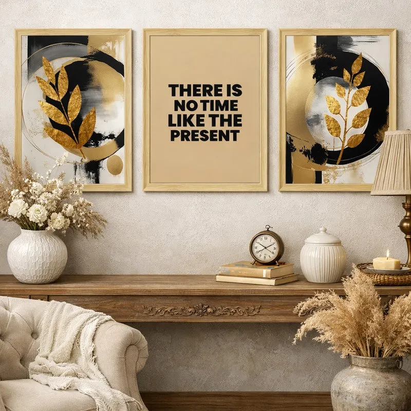 The Present Abstract Wall Art - Set Of Three media 3