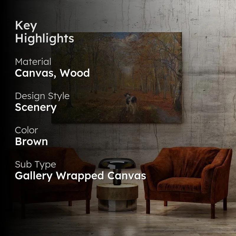 Dyrehaven Path Canvas Painting - Theodor Philipsen - Gallery Wrap media 2