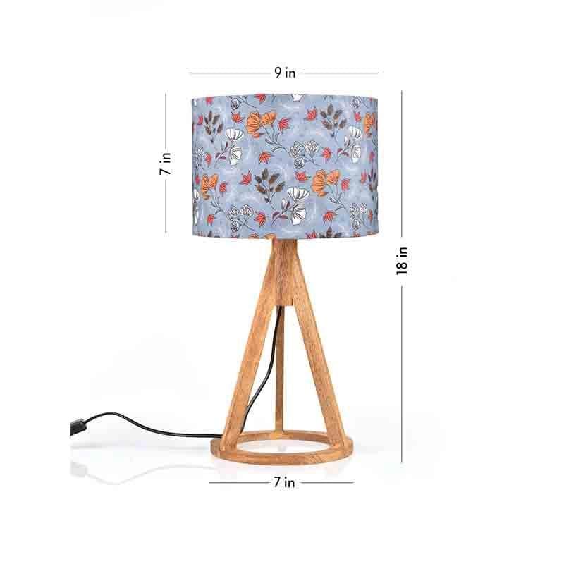Pastel Autumn Wooden Table Lamp - Multicolor media 6