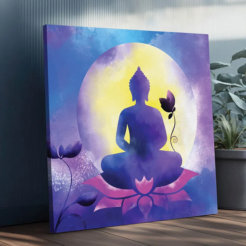 Buddha Silhouette Canvas Wall Art media 6
