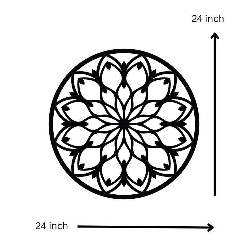Neso Mandala Black Iron Wall Accent media 6