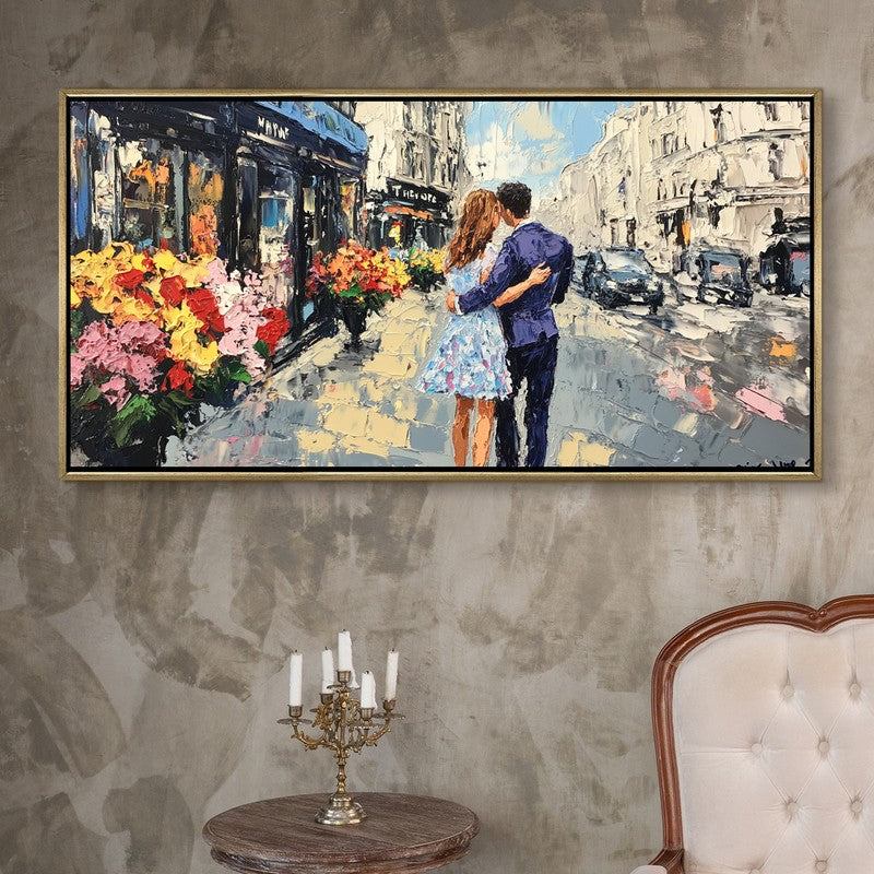 Holding Love Canvas Wall Painting With Frame