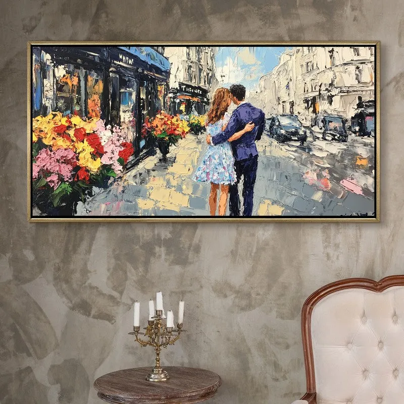 Holding Love Canvas Wall Painting With Frame media 1