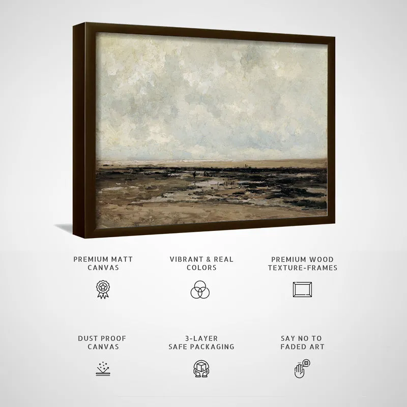 Forgotten Fields Wood Wall Art With Frame - Black media 5