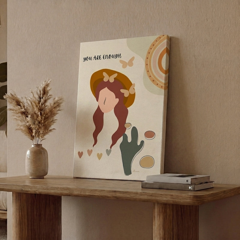 Boho Mirage Cotton Canvas Wall Painting
