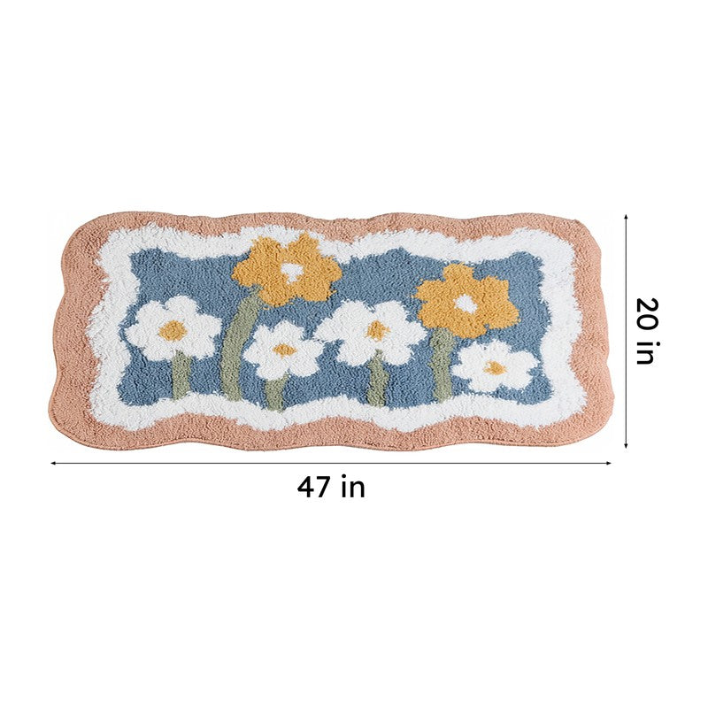 Flower Fields Poly Cotton Bath Mat media 7