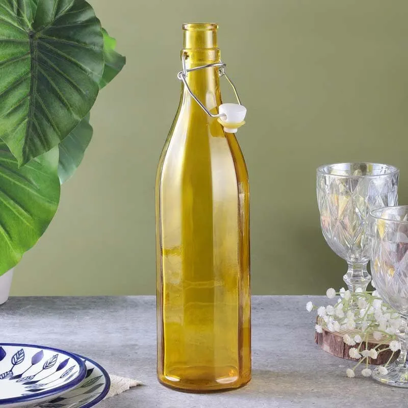 Vintage Fliptop Bottle - Yellow media 4
