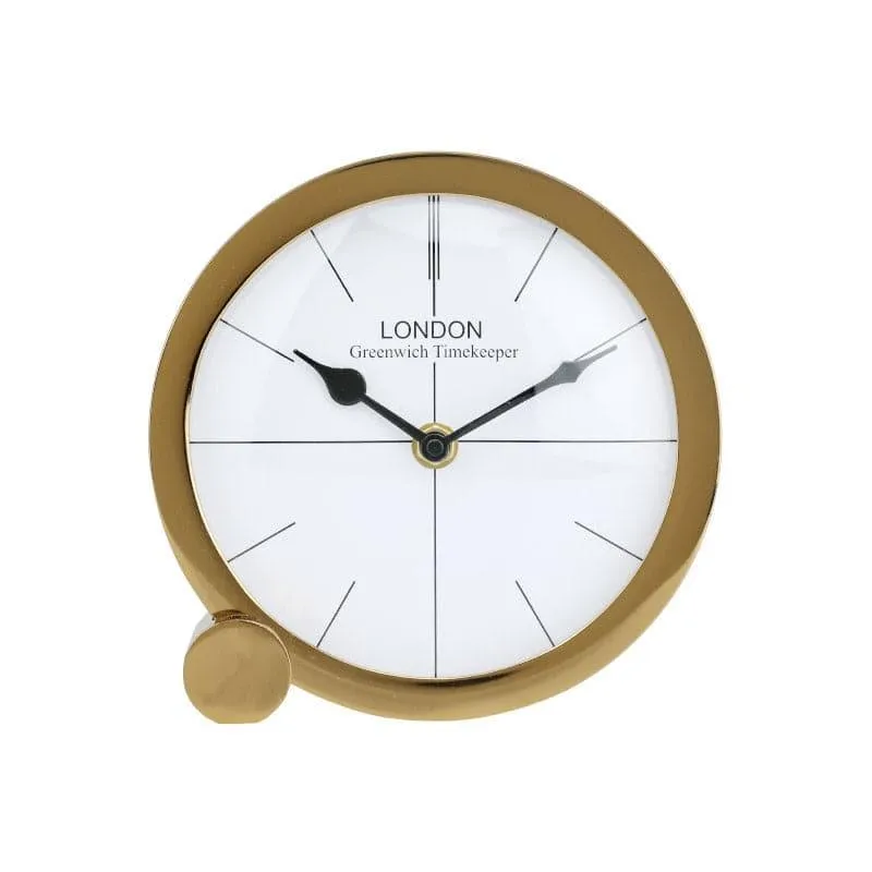 Gaspard Table Clock - Gold media 4