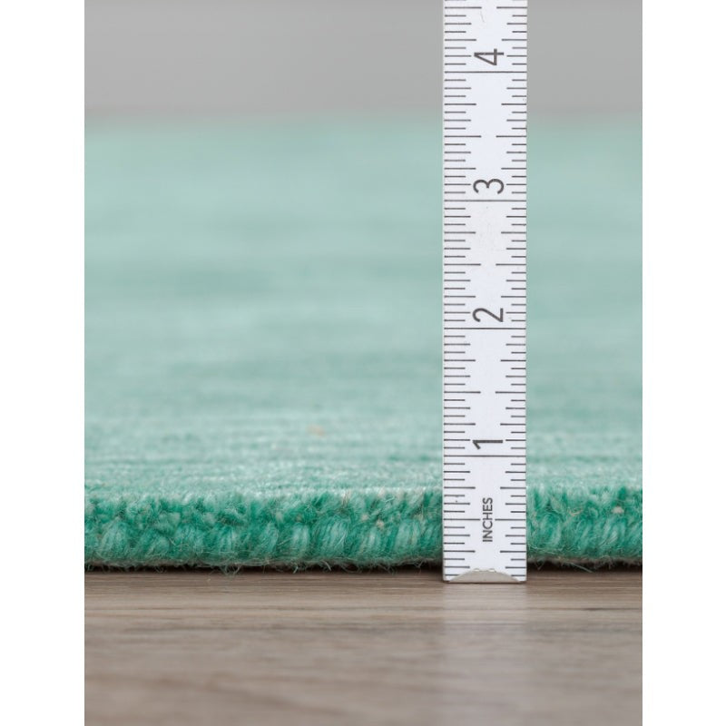 Aylin Hand Woven Wool Rug - Cobalt Green media 9