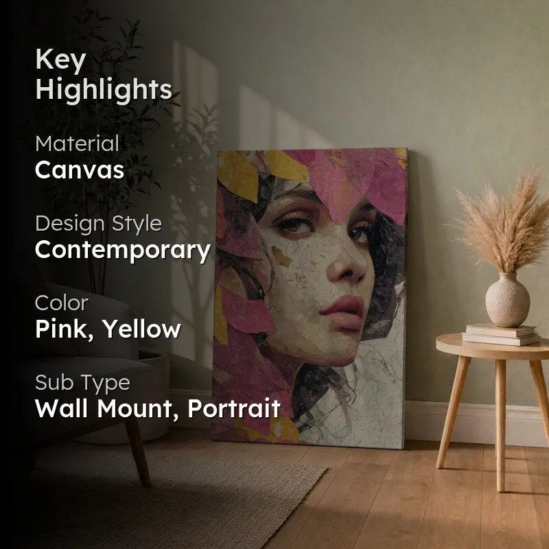 Abstract Muse Portrait Canvas Wall Art media 2