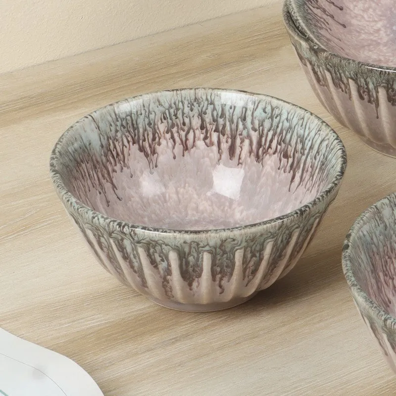 Ceramic Serving Bowls (Pink) - 700 mL media 4