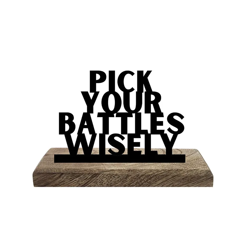 Pick Your Battles Showpiece - Set Of Two media 4