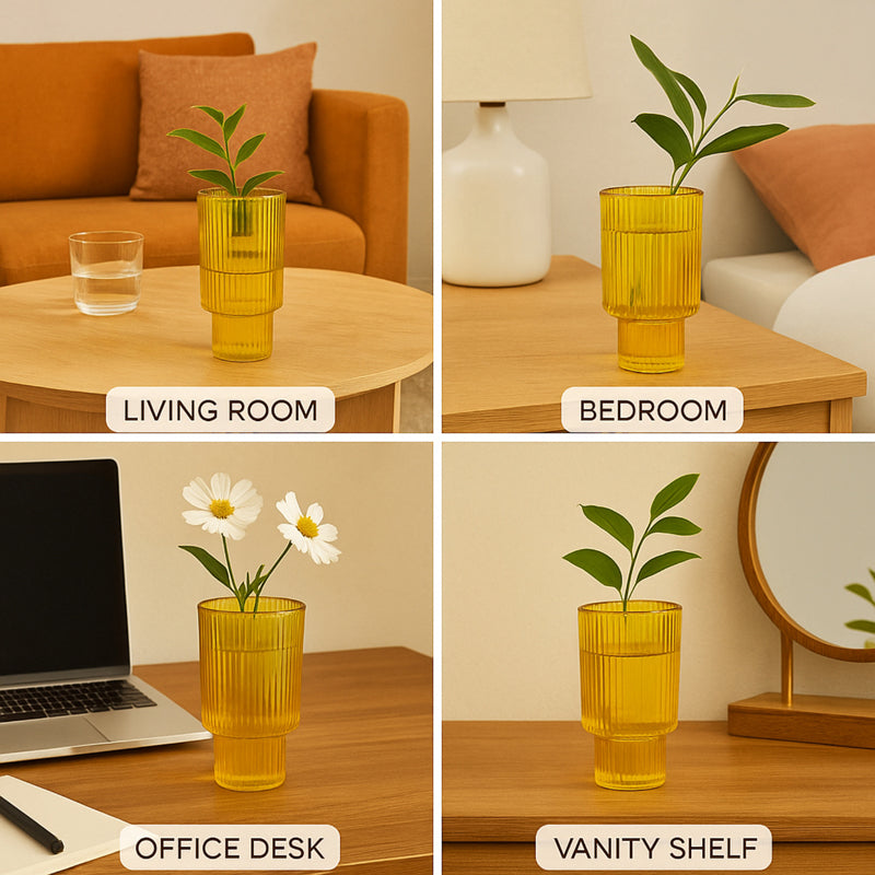 Stria Form Vase - Yellow media 6