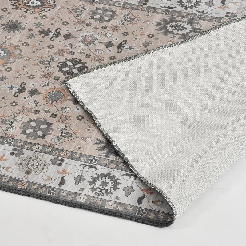 Zohra Velvet Rectangle Anti-Skid Carpet media 6