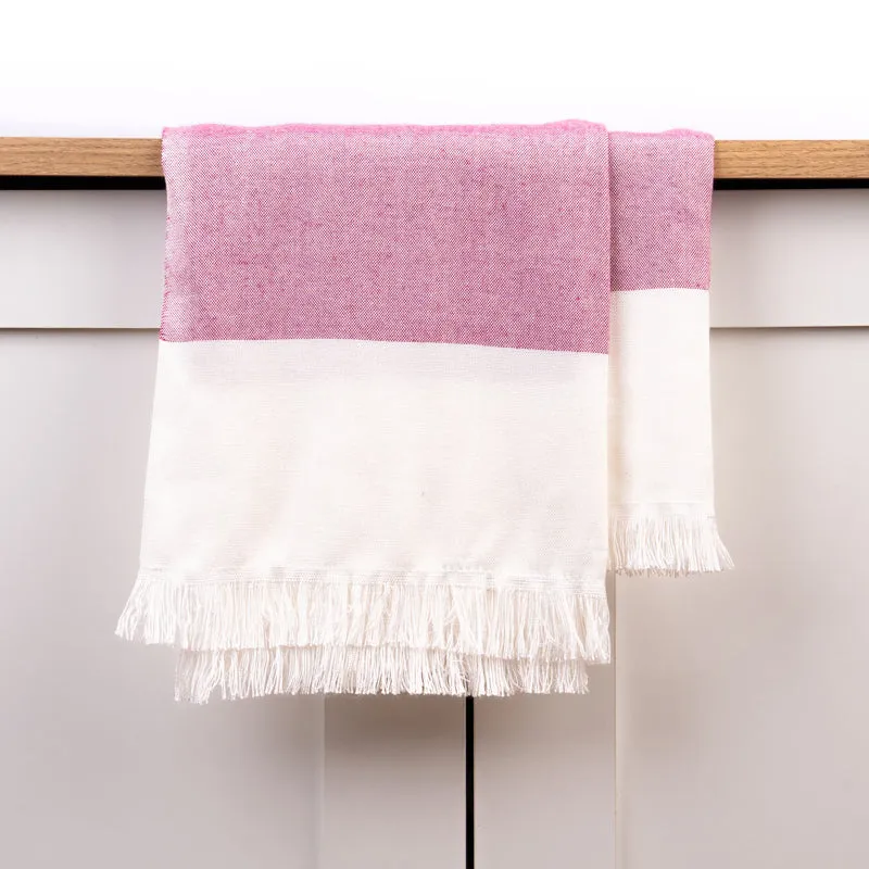 Prittle Pat Bamboo Cotton Bath Towel - Pink media 1