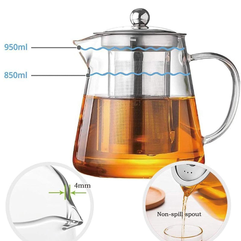 Klaris Heat-Resistant Glass Kettle with Infuser - 750 mL media 10