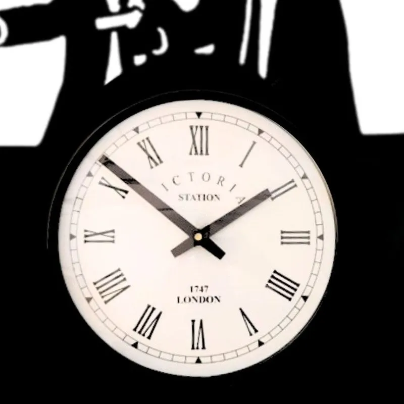 Duo Steel Analog Wall Clock - Black media 5