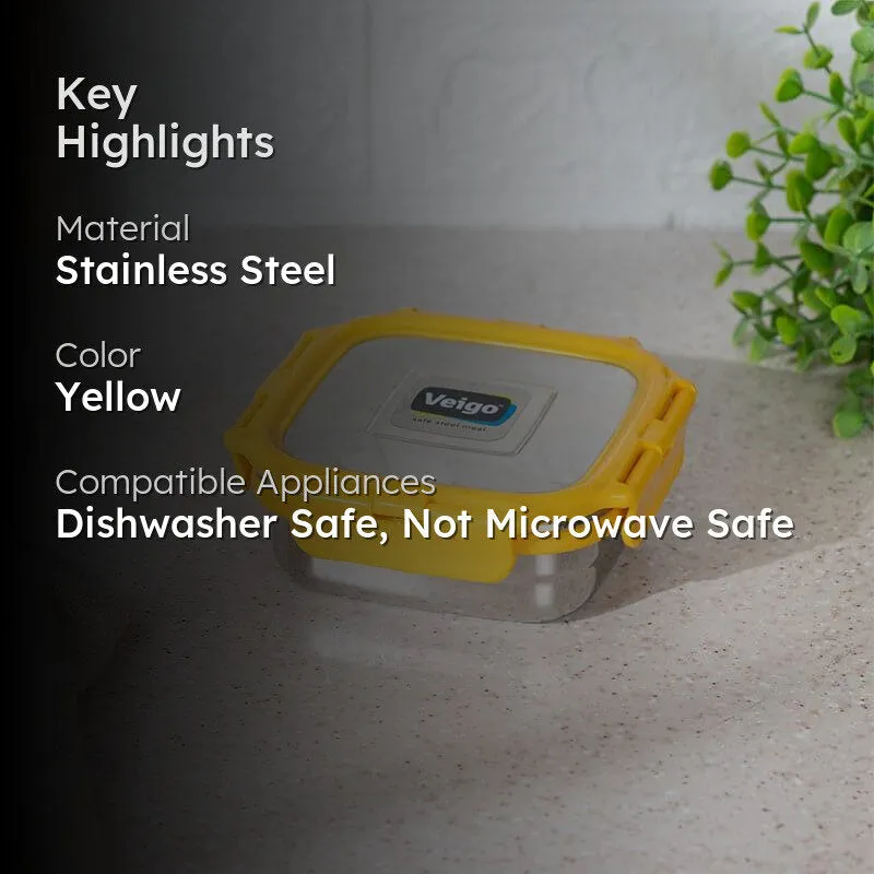 Hotspot Airtight Lunch Box (Yellow) - 300 mL media 2