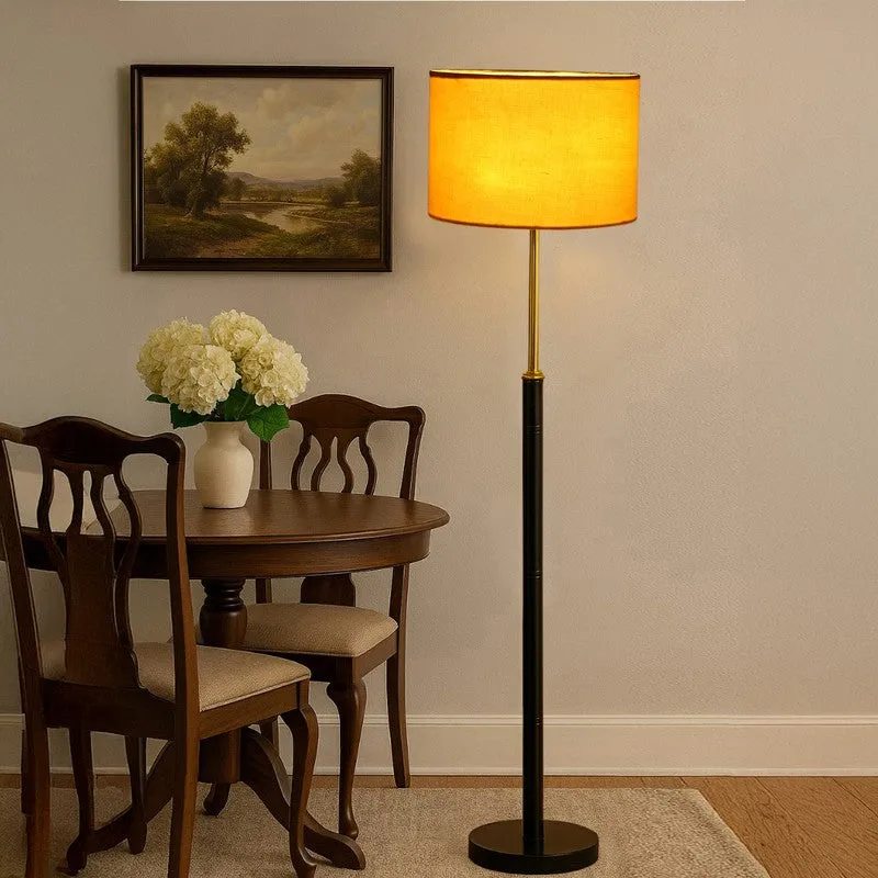 Nordic Glow Wooden Floor Lamp - Yellow media 3