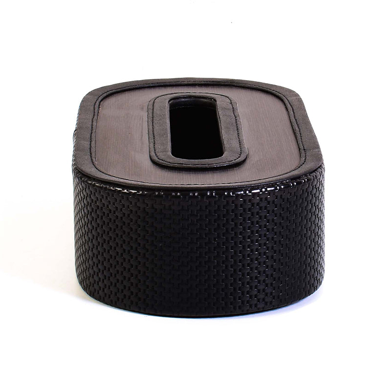 Tishue Curve Faux Leather Tissue Box - Black media 4