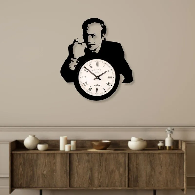 Suitdial Steel Analog Wall Clock - Black media 3