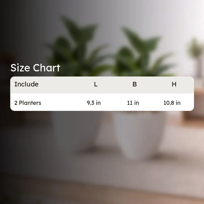 BloomBin Planters (White) - Set Of Two media 8