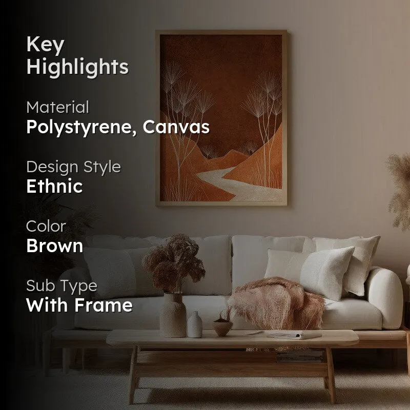 Vanpath Canvas Wall Painting With Brown Frame media 2