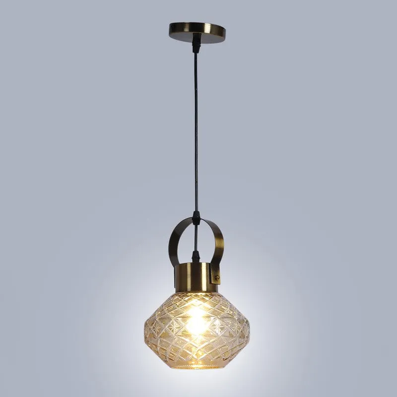 Vintage Style Pendant Glass Ceiling Lamp media 6