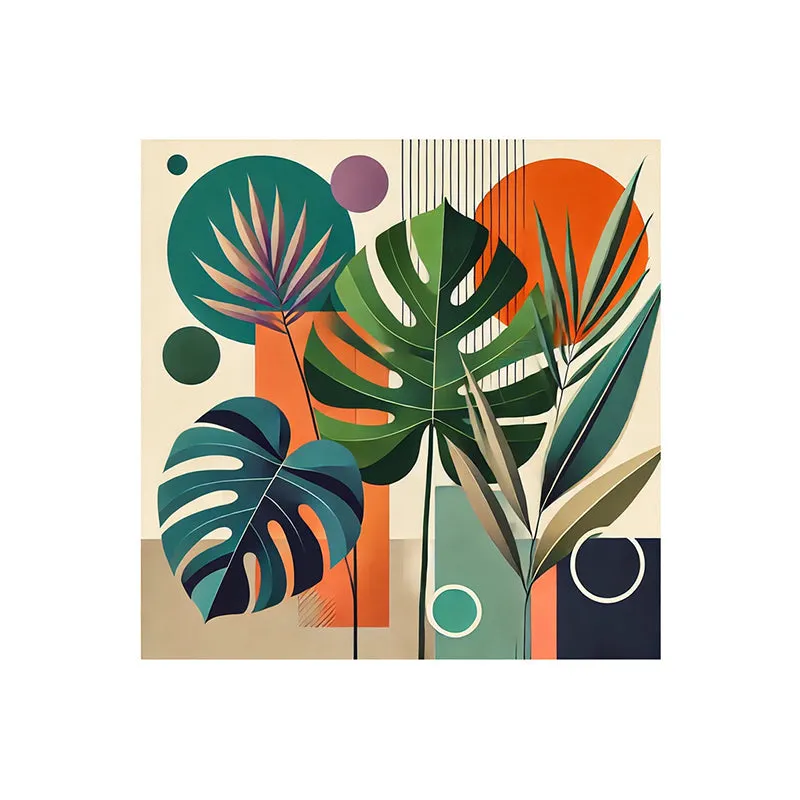 Geometric Botanical Art Wall Painting media 4
