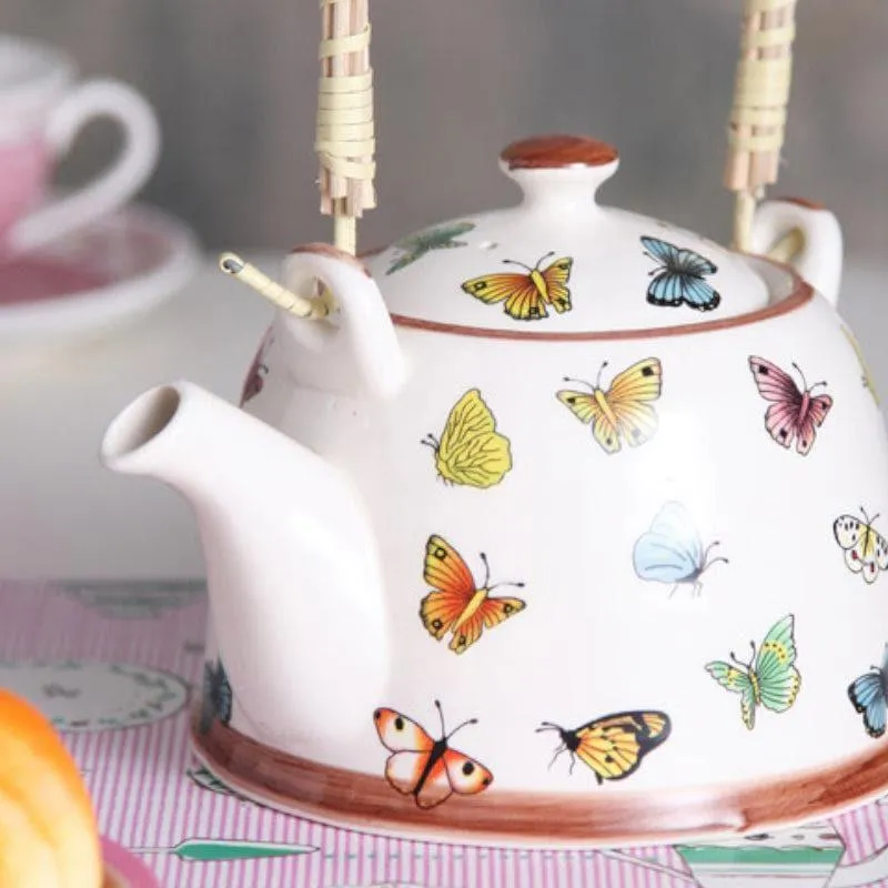 Butterfly Charm Tea Pot media 3