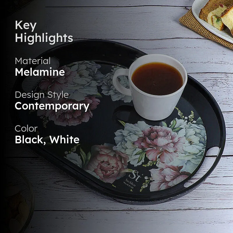 Royal Rosa Melamine Serving Tray media 2