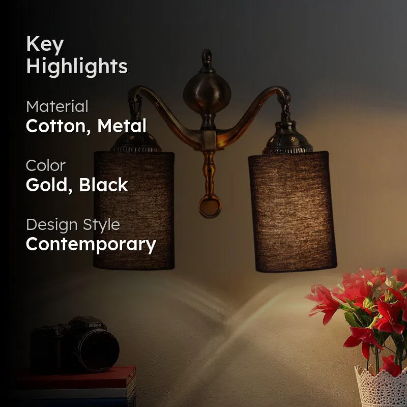 Lustrous Cylindrical Metal Wall Lamp media 2