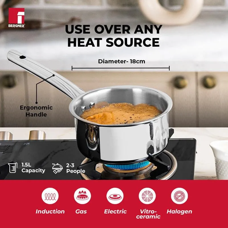 Bergner Induction Safe Saucepan - 2200ml/7 Inches media 6
