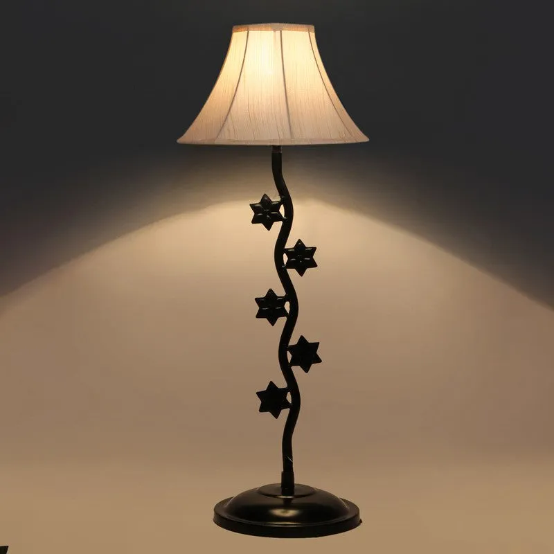 Celorien Cotton Table Lamp With Iron Base - White media 5