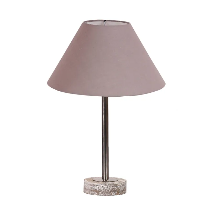 Cotin II Rodin Wooden Table Lamp - Grey,Silver,White media 4