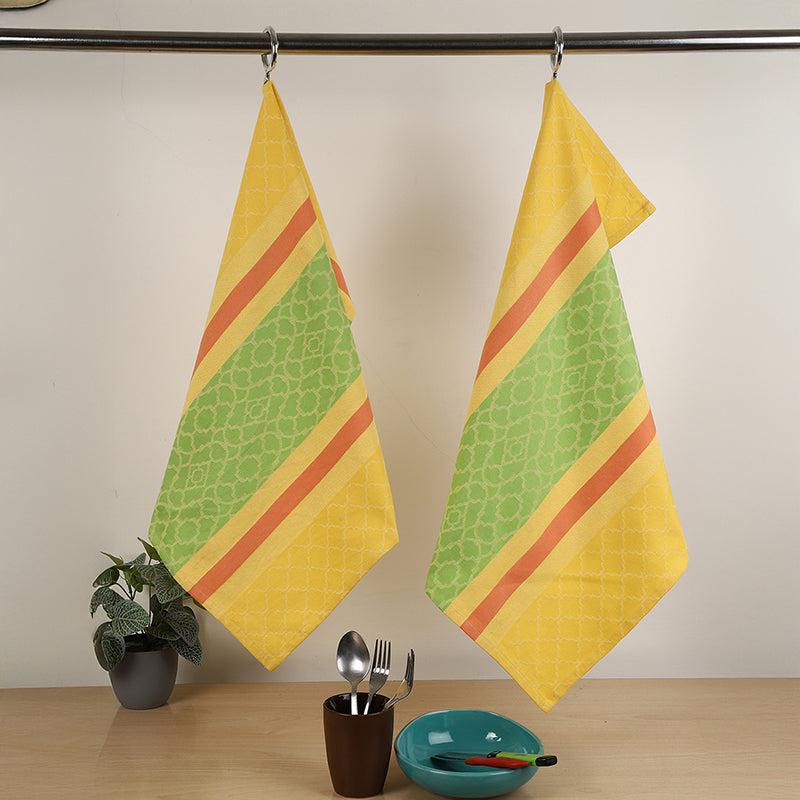 Woven Roots Cotton Kitchen Towel - Set Of Two
