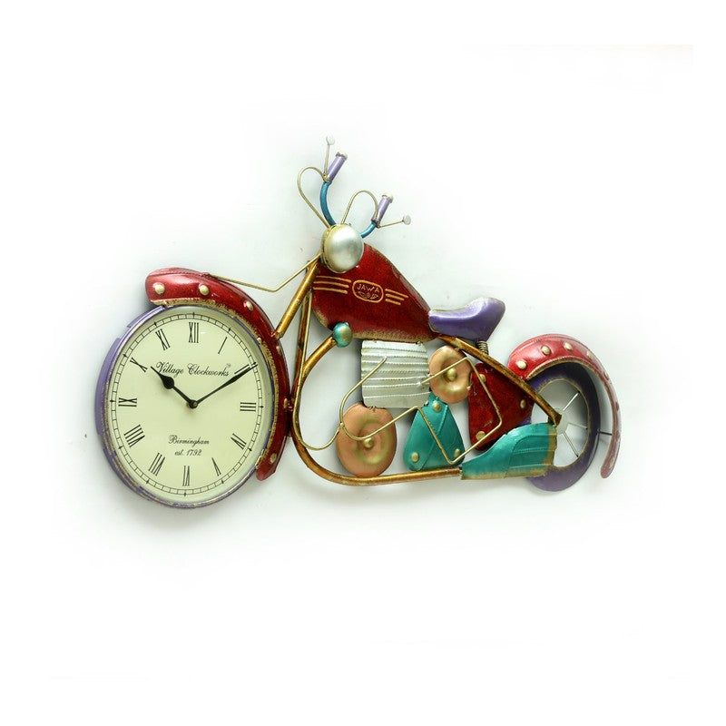 Jawa Rider Inspired Metal Wall Clock media 5