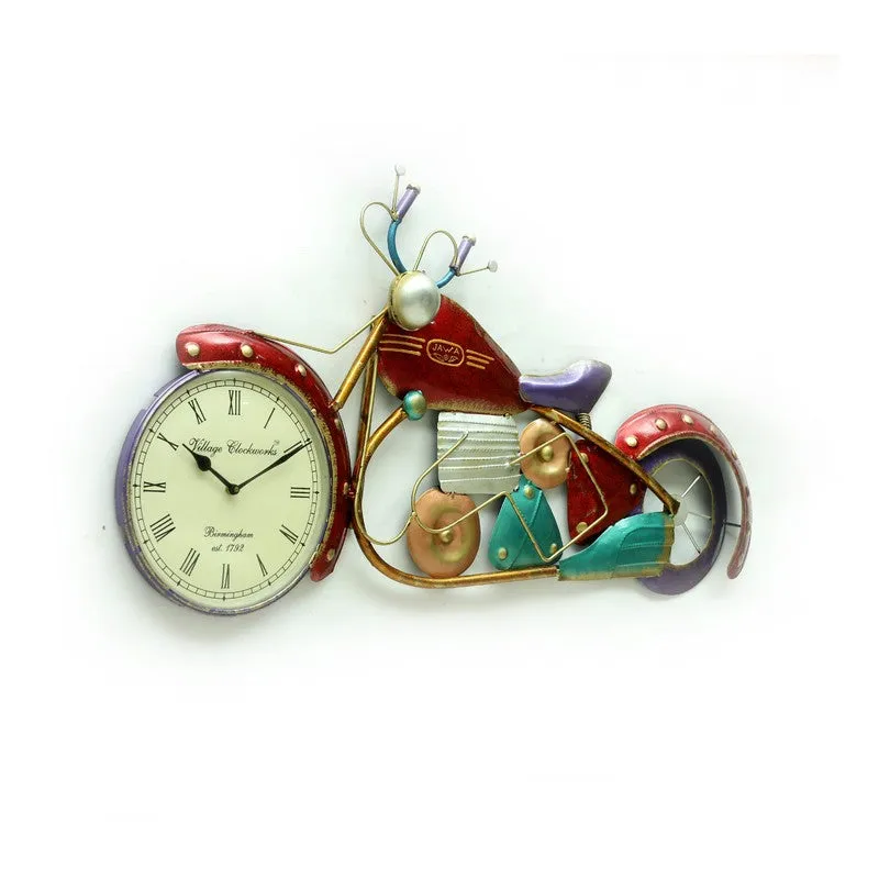 Jawa Rider Inspired Metal Wall Clock media 5