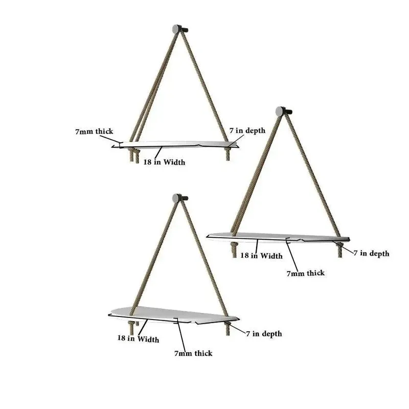 Color Pop (MDF,Wood) Shelves - Set Of Three media 6