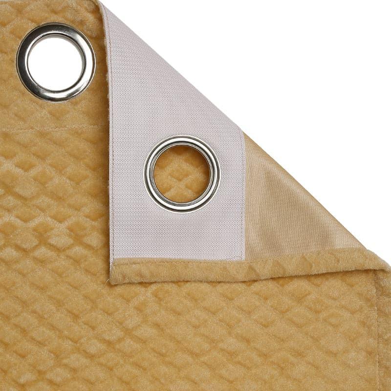 Swayam Jonika Jacquard Curtain - Yellow media 4