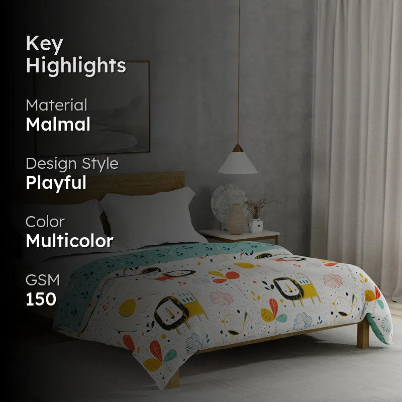 Urban Space Junglee Reversible Dohar (Pastel Blue) - 150 GSM media 2
