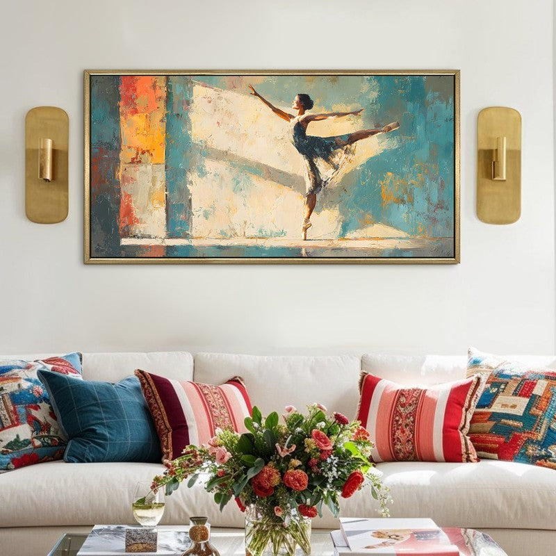 Chasing Shadows Canvas Wall Painting With Frame