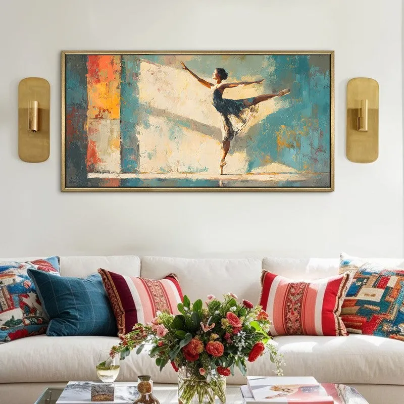 Chasing Shadows Canvas Wall Painting With Frame media 1