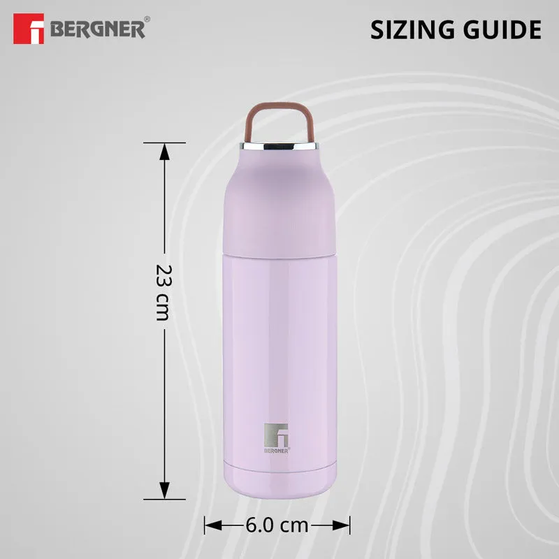 Bergner Walking Aquazest Thermosteel Hot And Cold Flask (Purple) - 350 mL media 6