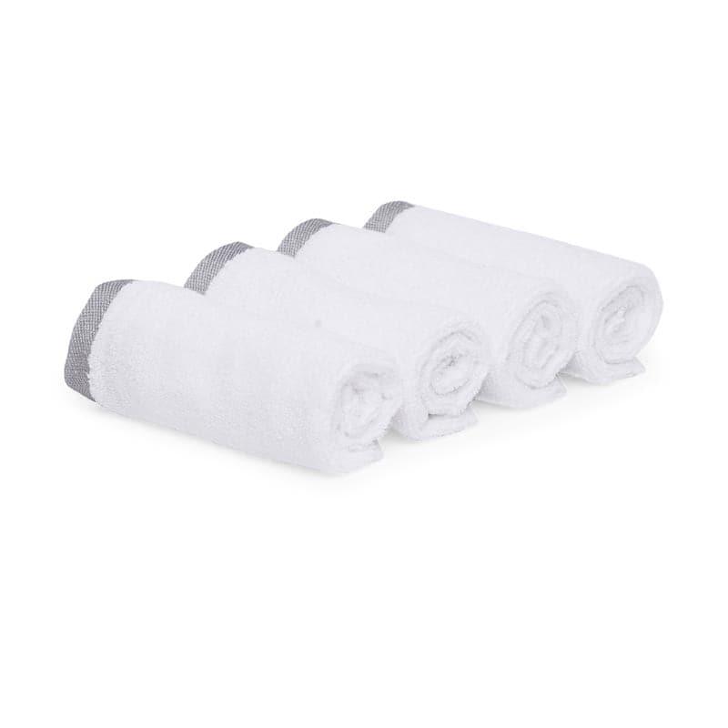 Hue Haven Face Towel (White) - Set of Four media 4