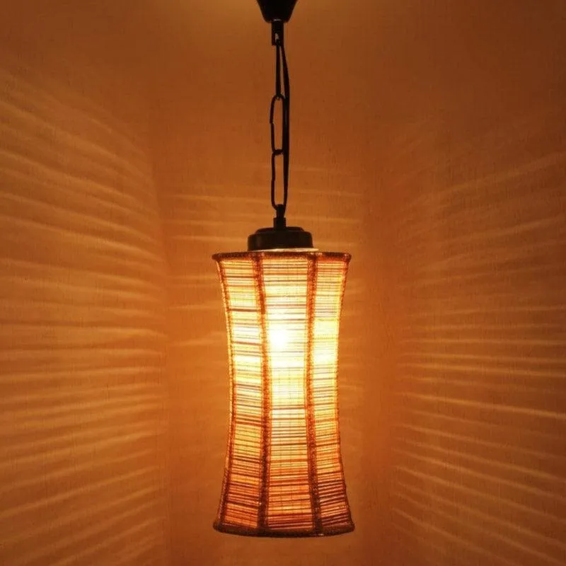 Neve Bamboo Cane Ceiling Lamp media 4