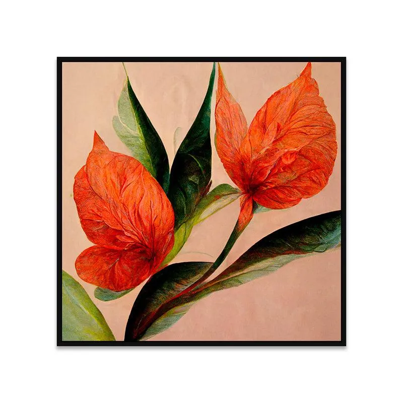 Flowers Blooming Canvas Wall Painting media 5