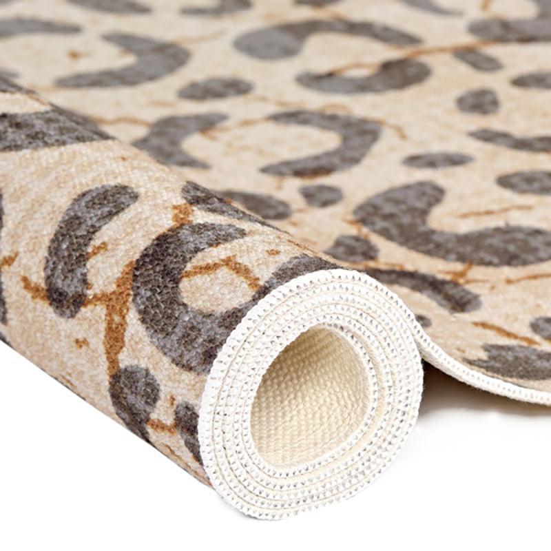 Beryl Abstract Polyester Anti-Skid Carpet - Beige & Brown media 6